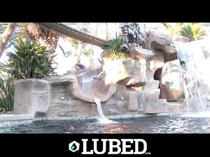 Pool Party With Lusty Oiled Up Hardcore Fucking