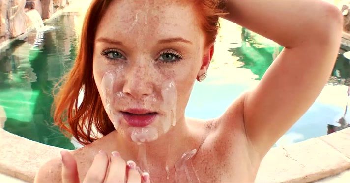 Freckles sport messy ejaculation