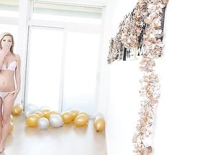 Petite Party Girl Celebrates With Interracial Sex