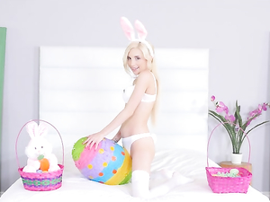 Petite Easter Bunny Slut Fucked By A Monster Cock