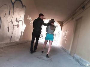 Slutty Teen Date Is In The Mood For A Double Penetration