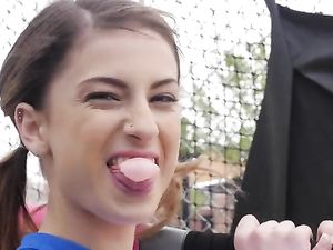 Sporty Babe And Her Tiny Body Filled With Big Dick